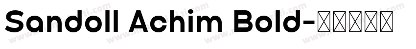 Sandoll Achim Bold字体转换